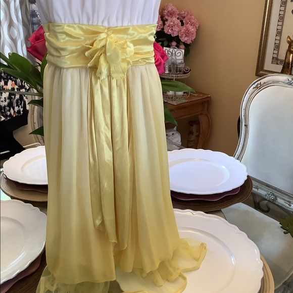 Sequin Hearts dress Grecian Look white formal or party 🎉 look soft material <7> - Picture 9 of 11